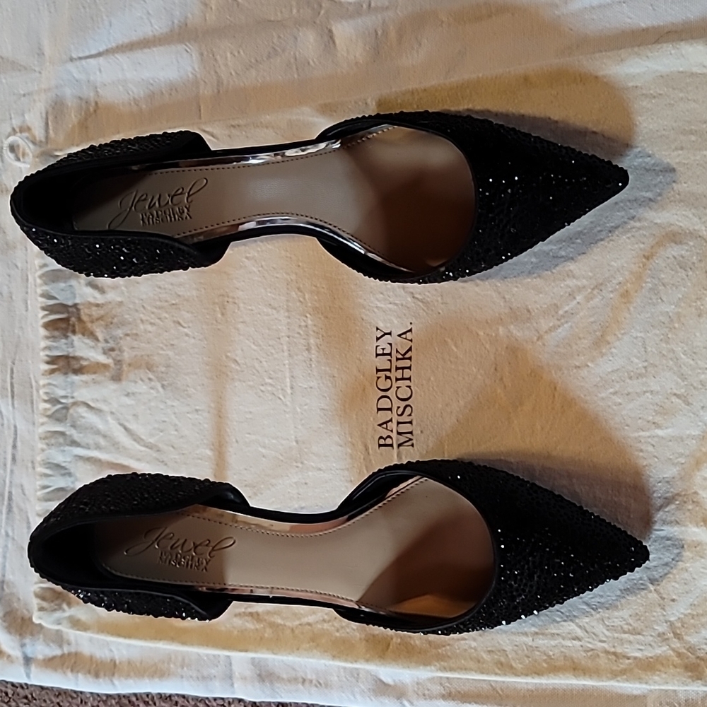 Badgley Mishka Jewel Heels, Size 7.5